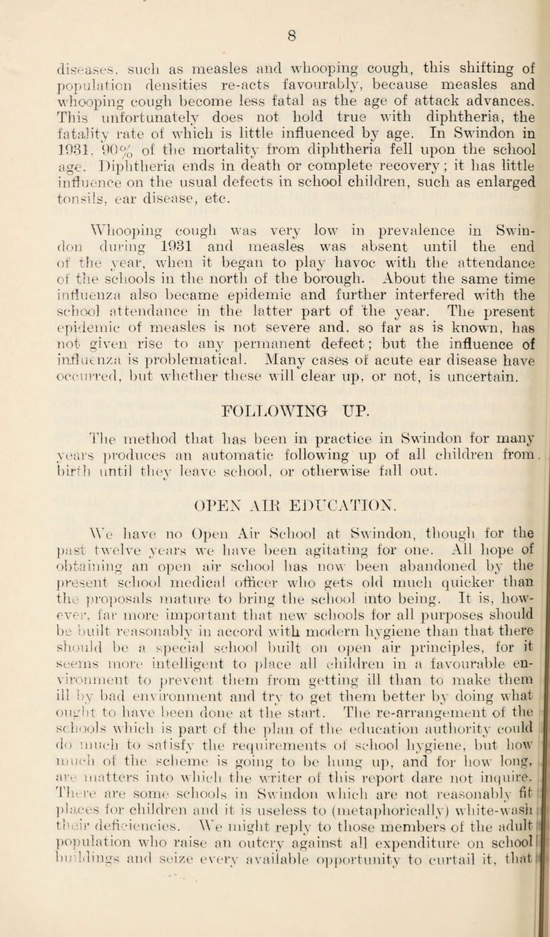 50 TABLE II.—A.—(Continued). Defect or Disease. (1) Routine Inspections. Special Inspections. No of Defects. No. of Defects. ^ Requiring treatment. Requiring to be kept under obser- vation but not re¬ quiring treatment. — Requiring} treatment. Requiring to be —. kept under obser- vation but not re¬ quiring treatment. Deformities— Rickets 2 \ • • • ... Spinal Curvature 63 10 6 • • • Other Forms 85 6 8 2 I