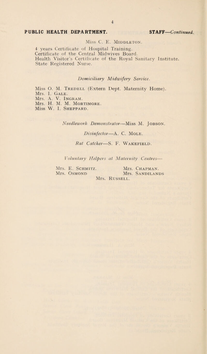 Table Showing the Causes of Deaths of Children under 25 years of age in the Borough of Swindon during the Year 1938. ' CAUSE. 0-1 1-2 2-5 5-10 10-17 17-20 Total under 20 • 20-25 Congenital, Ante-natal & Natal Defects & Injuries : Congenital Malformations .... 7 7 Injuries at birth .... 9 — — — 9 — Unknown 8 — —1 — — —• ■ 8 — Post-natal Diseases : Measles .... 3 1 1 _ — — 5 _ Whooping Cough .... 7 2 2 — — — 11 •— Pneumococcal Diseases 1 1 1 — 1 1 5 2 Meningococcal Disease 2 — — 1 — 3 — Rheumatic Diseases — — — 3 — 3 1 Tuberculosis 1 1 1 1 2 2 8 3 Appendicitis — — 1 1 —* .— 2 1 — Septicaemia 1 — — — — — . — Enteritis 1 I — — — — 2 — Nervous Diseases—■ Status Epilepticus — — 1 — — — 1 —• Convulsions . 1 — — — — — 1 -— Cerebral Tumour — — — — — — — 1 Cerebral Haemorrhage — — 1 — — — 1 — Intra Cranial Haemorrhage 1 — — — 1 —■ Accidents— Road accident 1 1 — — 1 — • 3 3 Suicide by coal-gas poisoning .... _ __ — ... — — — 1 Homicide by coal-gas poisoning — — — — 2 — 2 —1 Drowning -* *- — 1 ■ -- 1 Totals 43 7 8 3 10 3 74 11 NOTE— The death of every child under the age of 25 years is made the subject of inquiry, in which all matters connected with the medical history of the child are considered and from the available evidence the conclusion is drawn as to what was the main factor which destroyed life. In the above table the deaths are given in accordance with these findings. They agree in number, but not in causes of death, with the official records.