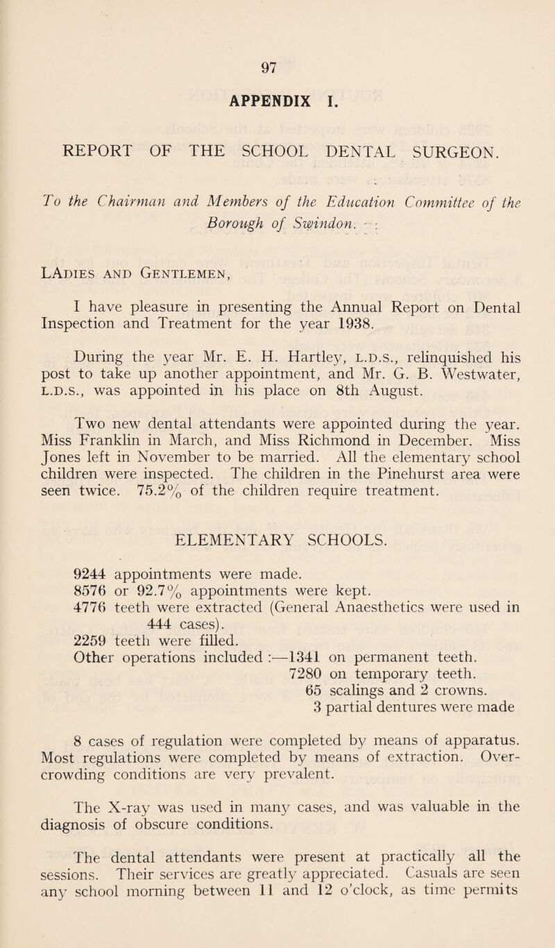 Page Diphtheria Immunisation .43-45 Isolation Hospital Annual Report— Introduction, Ambulance Service .... .... 48 & 63 Hospital Service .... .... .... .... .... .... 48-51 General Statistics Extracts from Vital Statistics . 52 Infectious Disease Tables . 53, 54 & 57 Tuberculosis Tables .... .... .... .... 55 & 56 Comparative Vital and Mortality Statistics .... .... 58 Registrar-General’s Official Table of Causes of Death 59 Infant Mortality .... .... .... .... .... 57 & 59 List of Hospitals provided or subsidised .... 01 List of Clinical Treatment Centres .... .... 02 Ambulance Facilities .... .... .... uo List of Local Acts, Local Orders and General Adoptive Acts Report of Chief Sanitary Inspector SCHOOL MEDICAL REPORT. Education Committee .... Staff General Statistics Report of School Medical Officer The Orthopaedic Scheme Report of School Dental Surgeon Report of Ophthalmic Surgeon Report on Physical Training Elementary Education Statistic Tables Higher Education Statistic Tables 63 65 . .... 90 . 90 & 91 . .... 92 . .... 93 . .... 96 . 97 . 99 . 100 .... 105 . 129