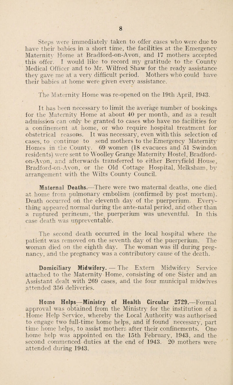 20 PUBLIC HEALTH (MEAT) REGULATIONS, 1924. The following table shows the number of carcases inspected during the year, together with the approximate average per week. Cattle i Calves Pigs Sheep Total. Cows Other Cattle Total inspected .... 3691 2402 1845 573 12876 21387 Approximate average per week. 71 46 35 11 247 410 CARCASES INSPECTED AND CONDEMNED, 1943. Cal :tle Calves Pigs Sheep and lambs Cows Other cattle Killed and inspected 3691 2402 1845 573 12876 Diseases Other Than Tuberculosis Whole carcases condemned .... 62 12 7 2 37 Carcases of which some part or organ was condemned .... 632 312 12 89 2706 Approximate percentage of number inspected affected with disease other than Tuberculosis 19 14 .97 14 21 Tuberculosis Only. Whole carcases condemned .... 143 10 2 2 — Carcases of which some part or organ was condemned 1582 400 2 108 — Approximate percentage of number inspected affected with Tuberculosis . 46 16 .21 19 — UNSOUND FOOD