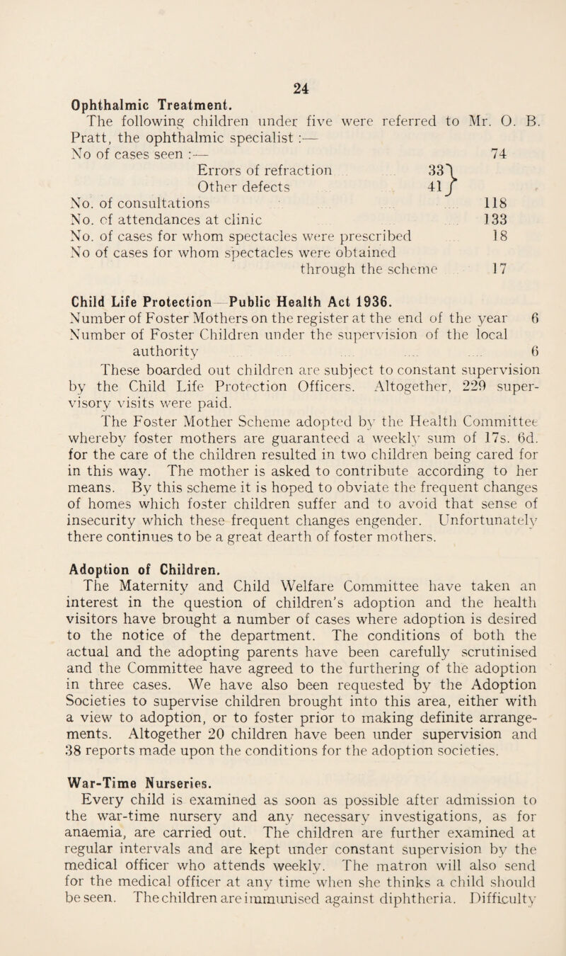BOROUGH OF SWINDON. ANNUAL REPO R T OP THE MEDICAL OFFICER OP' HEALTH for the Year 1944.: Public Health Department, Civic Offices, SWINDON. To the Mayor, Aldermen and Councillors of the Borough of Swindon. Mr. Mayor, Ladies and Gentlemen, I have the honour to present the Annual Report for the year 1944 which has been prepared on the lines suggested in the Ministry of Health Circular 49/45. Although the report is pre¬ sented in an abridged form it has been enlarged to include matters which are considered to be important regarding the health services of the borough. All records are carefully kept for reference in future years. The following changes occurred in the medical staff, during 1944. Dr. A. V. Crawford, temporary Deputy Medical Officer of Health, commenced duties on the 7th February, 1944. Dr. A. Driver, temporary Assistant Medical Officer of Health, resigned on the 19th February, 1944 and her place was taken by Dr. R. M. Domican, who commenced duties on the 11th October, 1944. Following the adoption of the Rushcliffe Report for the Isolation Hospital nursing staff and the Report of the Midwives Salaries Committee in 1943, the Swindon Town Council adopted the Second Report of the Nurses’ Salaries Committee dealing with Public Health Nurses and State Registered Nurses in Nurseries, as from the 1st April, 1943. « The salar}7 scales for domestic staff in Public Health Institu¬ tions recommended in the Hetherington Report were adopted for the Isolation Hospital, Maternity Home and Convalescent Home- staff ,