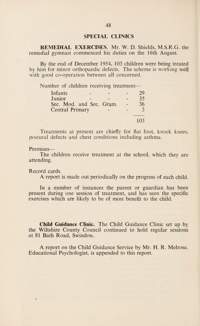 Assistant Clerks A. H. BUTLER (terminated 24-4-54) F. C. MOSS W. H. PAUL T. C. POPE (terminated 23-10-54) Miss U. G. BOFFIN (commenced 13-9-54) Miss A. FISHER (terminated 11-9.54) Mrs. E. E. C. FURLEY Mrs. E. M. MELHUISH (terminated 9-6-54) Miss P. A. MOLDEN Mrs. J. PEYTON Miss K. M. S. SHERGOLD (commenced 13-9-54) Miss D. K. TOPP (commenced 25-10-54) Miss M. A. TUCKER Mrs. V. M. VOCKINGS Rodent Operators - B. H. GARDINER (commenced 26-4-54) H. SNELL A. C. MOLE (terminated 11-3-54)