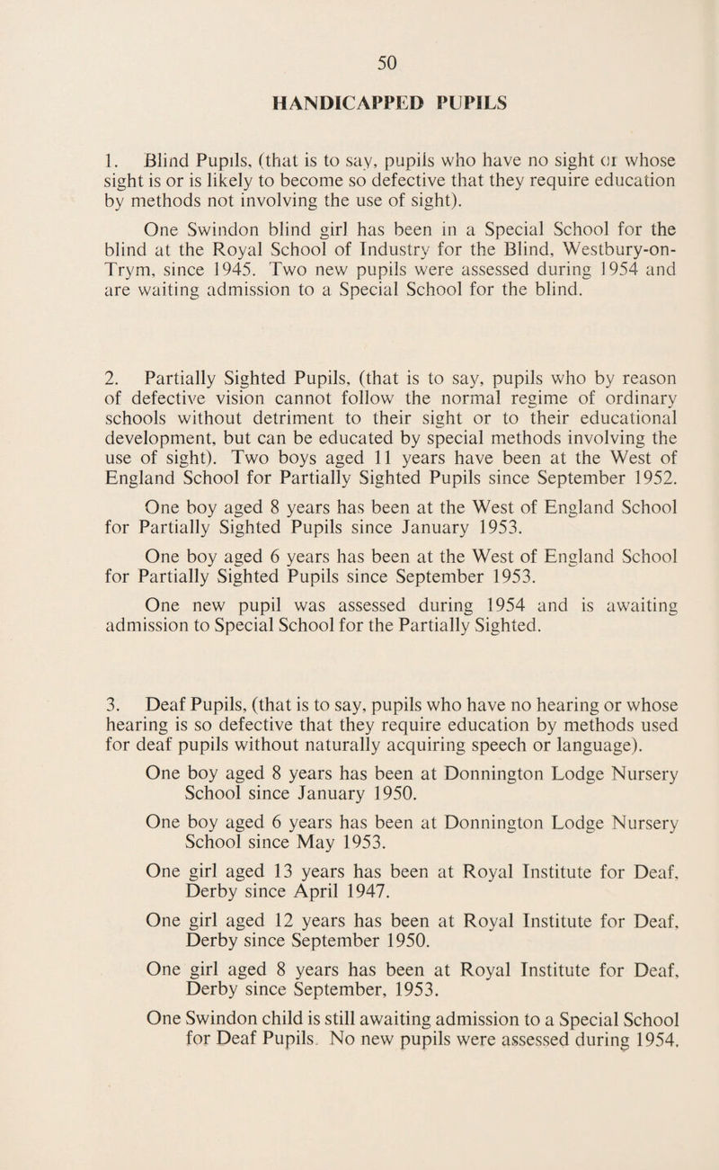 14 The number of deaths and the death rate per 1,000 population from the main causes of death are given in the following table:— Year Circulatory and Heart diseases Respiratory diseases Tuberculosis Cancer No. Rate per 1000 No. Rate per 1000 No. Rate per 1000 No. Rate per 1000 1950 437 6.35 74 1.07 32 0.47 135 1.96 1951 429 6.25 112 1.63 20 0.29 121 1.76 1952 367 5.33 75 1.09 15 0.22 131 1.90 1953 368 5.33 107 1.55 16 0.23 145 2.10 1954 404 5.79 65 0.93 12 0.17 135 1.93 The ages at death of Swindon people are given in the following table:— Year 0—1 1—5 5—15 15—45 45—65 Over 65 Total 1953 21 6 9 46 207 513 802