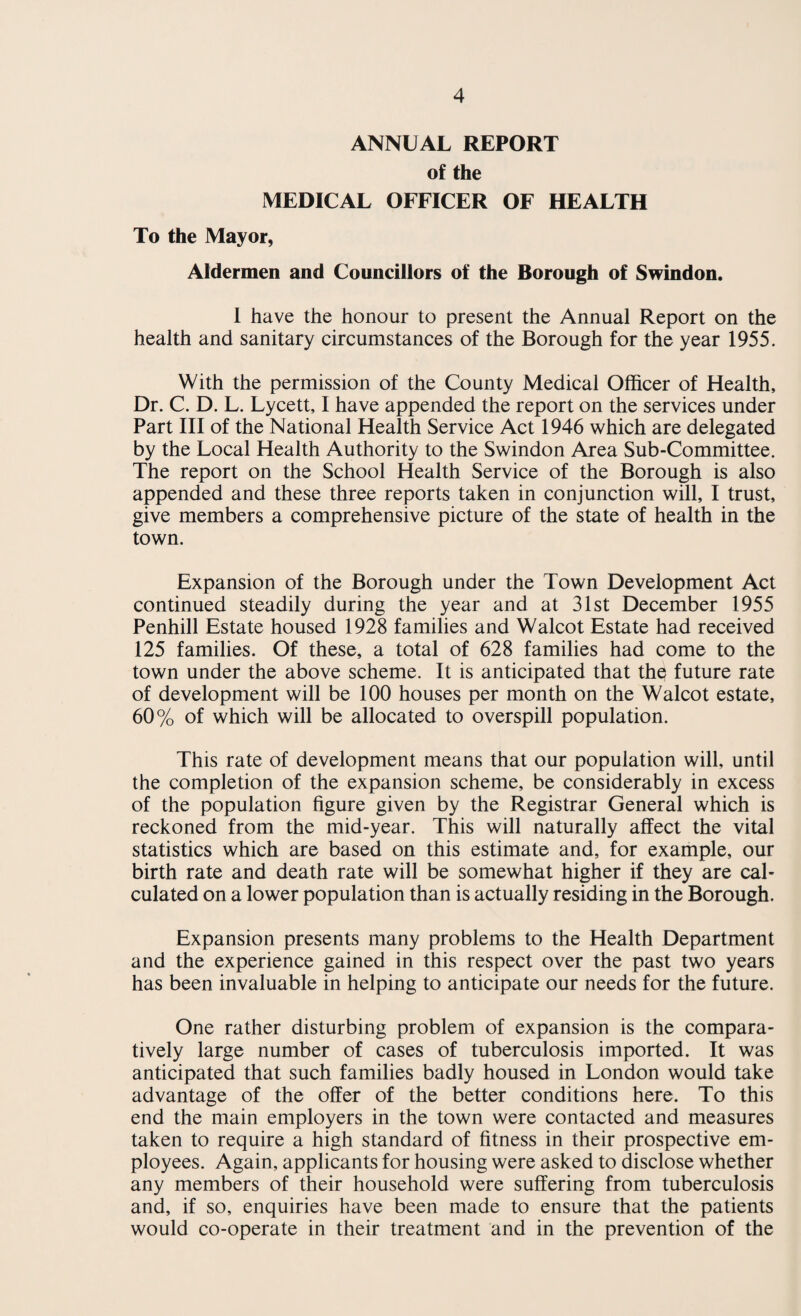 8 BIRTHS AND BIRTH RATES The following table gives the number of legitimate and illegitimate live births in Swindon during 1955 and 1954. 1955 1954 Males Females Total Males Females Total Legitimate - 584 513 1097 555 513 1068 Illegitimate - 25 29 54 34 21 55 TOTALS - 609 542 1151 589 534 1123 The illegitimate births formed 4.68% of the total live births in Swindon during 1955 and 4.89% during 1954. The Swindon live birth rate per 1,000 population was 16.12