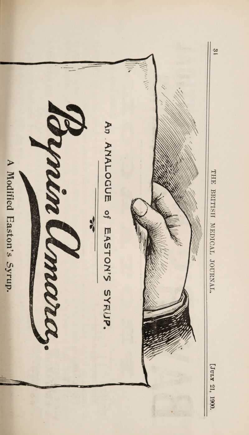 A Modified Easton’s Syrup. THE BRITISH MEDICAL JOURNAL. [July 21,