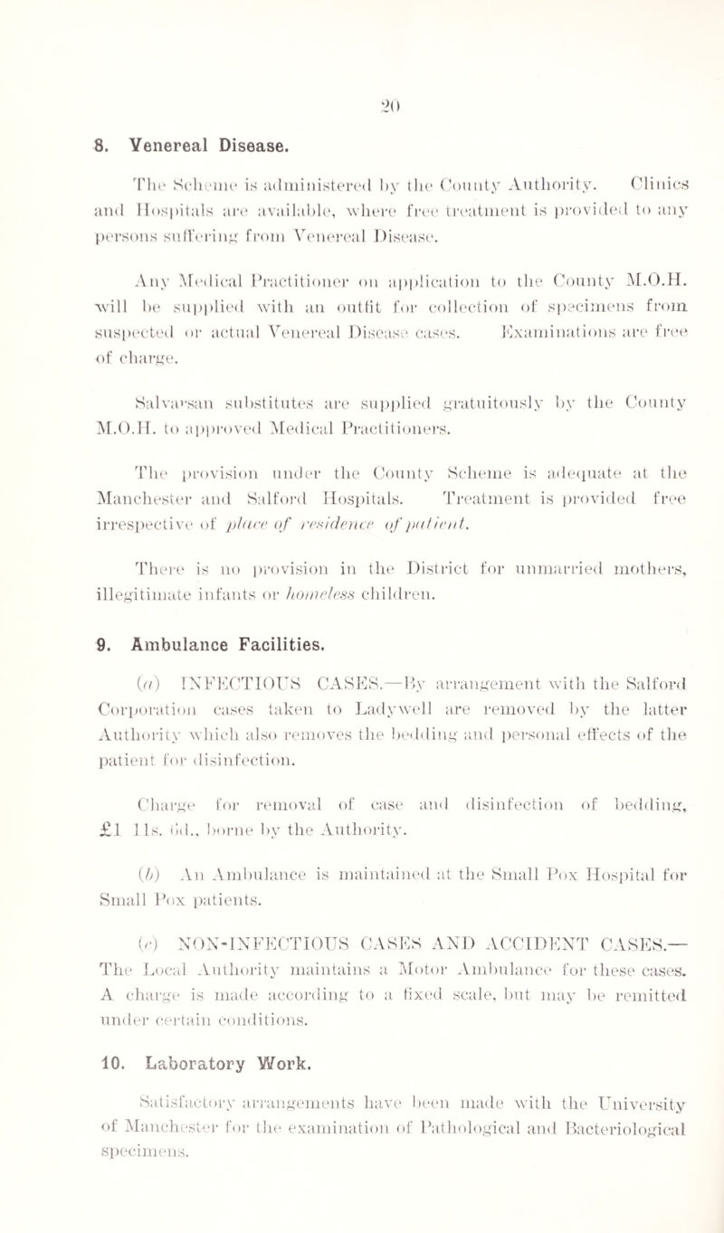 Sale of Food and Drugs Act. Return of Samples of Food and Swinton and Pendlebury during the y Number of Samples Purchased. Nature of Samples. 22 Milk *) • • • Tartaric Acid 5 Coffee Q c) • • • Ginger (Ground) 5 Self Raising Flour ... 4 ... Baking Powder 4 ... Yeast G ... Pepper (> ... Epsom Salts 4 ... Corn Flour 9 sW • • • Cocoa 4 ... Oatmeal 1 ... Cream of Tartar 1 ... Gregory’s Powder ... 2 Arrowroot 2 Boracic Acid 9 sW • • • Rice 2 Tapioca 1 ... Chlorotlyne Lozenges 1 ... Coffee and Chicory... 1 ... Sago 1 ... Liquorice Powder ... 84 ... T otal. Drugs purchased by Police in ear 1921. Result of Analysis. VI1 correct. L sample contained 45 parts lead per million. Cautioned. All correct. 19 99 9 9 99 I 9 II 99 99 99 9 9 19 99 99 19 5 * 99 •9 9 1 19 No samples have been taken under the Milk and Cream Regulations. (Signed) GEORGE HOLT, Inspector.