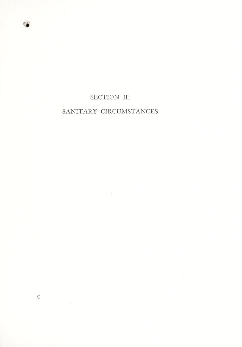 SANITARY CIRCUMSTANCES