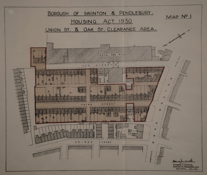 Housing Act 1930 Union st. & Oak st. Clearance area Map N° I » igavrYoa g ^cwouEttURy ft.q. SW >NTQN_MOV. I 3 34 1