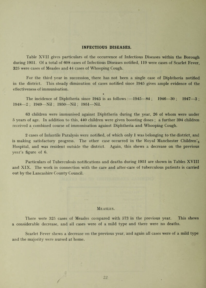 BOROUGH OF SWINTON AND PENDLEBURY ANNUAL REPORT of the Medical Officer of Health 19 5 1. By /: . ALFRED E. WALL, M.B., Ch.B., D.P.H. Medical Officer of Health. Including the Report of the Chief Sanitary Inspector.
