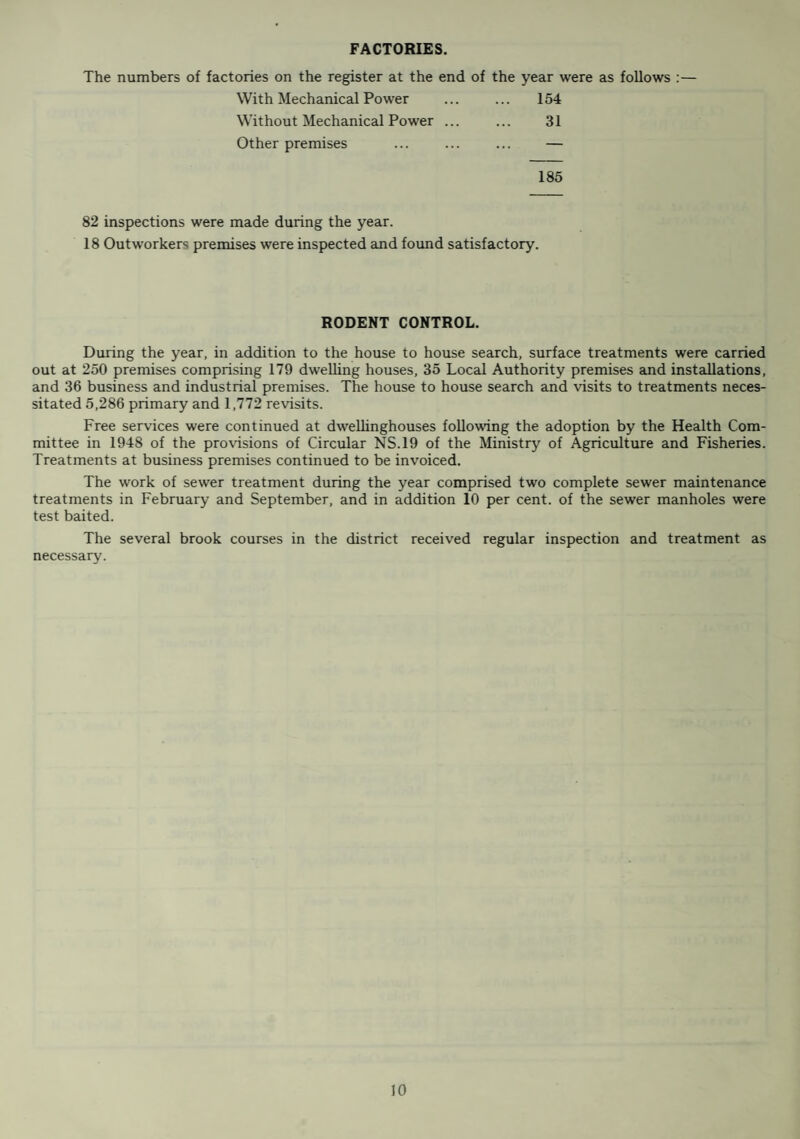 FOOD AND DRUGS SAMPLES. NATURE OF SAMPLE No. Taken No. I Gen 'ound uine No. I Adult 'ound erated Formal Informal Formal Informal Formal Informal Arrowroot... 1 1 Baking Powder — 1 — 1 — — Black Puddings — 2 — 2 — — Bi carbonate of Soda — 1 — 1 — — Brawn — 2 — 2 — — Castor Oil ... — 3 — 3 — — Cream (Marshmallow) — 1 — 1 — Custard Powder .. — 2 — 2 — — Coffee (Bev.) — 1 — 1 — — Chocolate Hot — 1 — 1 — — Cake Mixture — 1 — 1 — — Carraway Seeds — 1 — 1 — — Coffee — 1 — 1 — — Dripping ... —- 1 — 1 — — Eggs (Liquid) .. . — 3 — 3 — — Epsom Salts — 1 — 1 — — Fish Paste ... — 1 — 1 — — Fullers Earth Baby Cream — 1 — 1 — — Ground Almonds ... — 2 — 2 — — Ginger Wine — 1 — 1 — — Gravy Browning ... — 1 — 1 — — Ground Nutmeg ... — 1 — 1 — — Gelatine — 1 — I — — Ground Ginger — I — 1 — — Glauber Salts — 2 — 2 '- — Honey — 1 — 1 — — Ice Cream ... — 27 — 25 — 2 J am (Strawberry)... — 1 — 1 — — Lemon Cheese — 1 — 1 — — Lemon Curd — I — 1 — — Mustard — 1 — 1 — - J Meat Pie _ 2 — 2 — — Meat Paste... — 2 — 2 — — Milk . 62 — 61 — l — Potato Straws — 1 — 1 — — Potato Crisps — 1 — 1 — — Polony — 1 — 1 — — Pepper (White) — 1 — 1 — Sausage (Beef) 2 3 1 2 1 1 Sauce (Daddies) ... — 1 — 1 — Scup (Vegetable) ... — 1 — 1 Salad Cream — 1 — 1 — Sweets—Tobacco... — 1 — 1 — - i Tomato Sauce — 1 — 1 — — Tincture of Iodine — 1 — 1 — - | Vinegar — 3 — 3 — - i Whipped Cream Whirls ... — 2 — 2 Zinc Ointment 1 i TOTALS . 64 89 62 86 2 3 Food Surrendered as Unfit for Human Consumption : Meat 4 cwts. 961bs., Fruit 1 cwt. 21 lbs., Milk 18 pints, Fish ^ lb., Fats 83 lbs., Other Foods 1 cwt. 26 lbs. 19