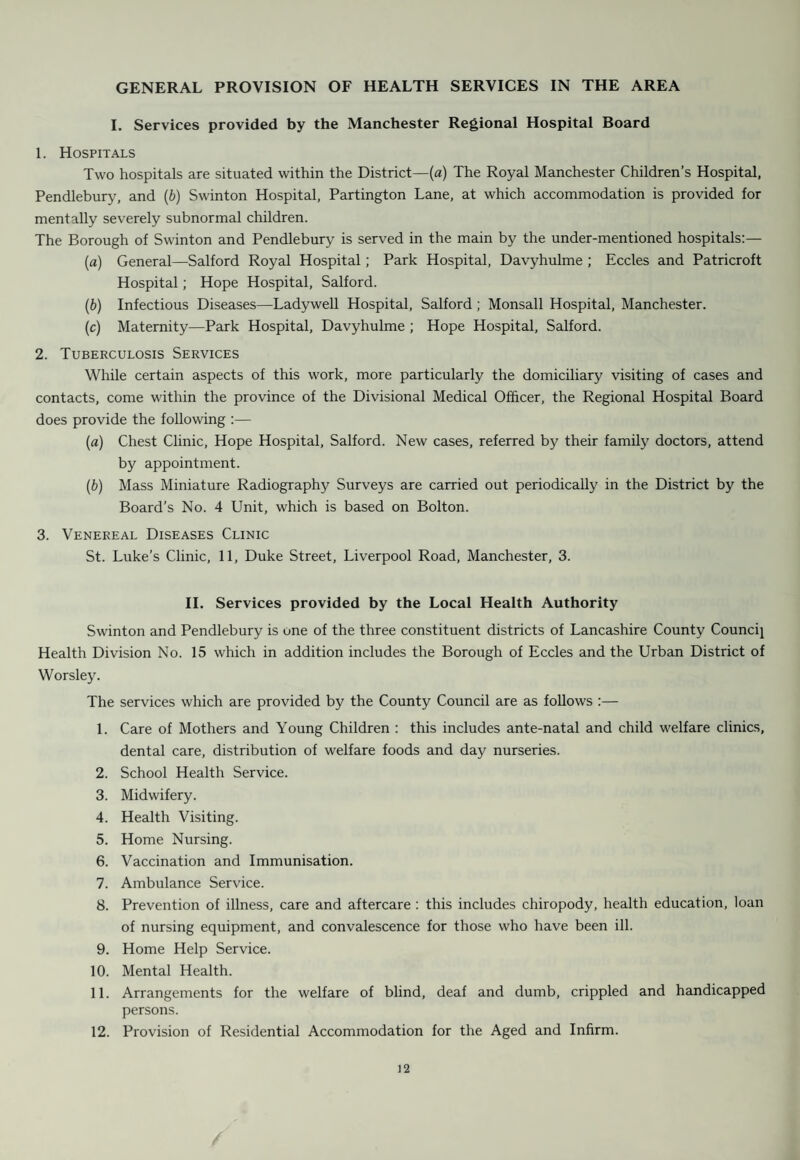 BIRTH-RATE, DEATH-RATE and INFANTILE MORTALITY Single Years and Average Rates for 5-Year Periods Year Popu¬ lation Mid- Year Estimate Live Births De aths Infant Deaths No. Rate No. Rate No. Rate 1935-39 — — 14-5 — 114 — 55-5 1940-44 — — 15-3 — 12-5 — 54-6 1945 38,893 653 16-4 463 11 9 38 58-2 1946 40,828 684 16-7 492 12-0 22 32-1 1947 41,350 843 20-4 480 11-6 28 33-2 1948 41,230 738 17-8 446 10-8 31 40-0 1949 41,480 647 15-6 517 12-5 13 20-0 1945-49 — — 17-9 — 11-8 — 36-7 1950 41,340 589 14-2 507 12-3 10 17-0 1951 40,970 564 13-8 548 13-4 13 23-0 1952 41,000 522 12-7 483 11-8 15 28-7 1953 40,580 525 12-9 4 08 9-9 9 17-1 1954 40,470 497 12-3 421 10-4 15 30-2 1950-54 —- — 13-2 — 11-6 — 23-2 1955 40,320 465 11-5 492 12-2 8 17-2 1956 40,310 561 13-9 440 10-9 16 28-5 1957 40,350 583 14-4 473 11-7 18 30-8 1958 40,130 588 14-7 437 10-9 20 34-0 1959 40,220 641 15-9 488 12.1 8 12.5 1955-59 — — 14.1 — 11.6 — 24.6 1960 40,450 653 16-1 503 12.4 15 ?3.0 1961 40,610 673 16-6 538 13.2 21 31.2 1962 41,020 700 17-1 513 12-5 15 21-4 1963 41,230 720 17-5 489 11-9 9 12-5 1964 41,140 712 173 475 11-5 14 19-7 1960-64 — — 16-9 — 12-3 — 21-5 23