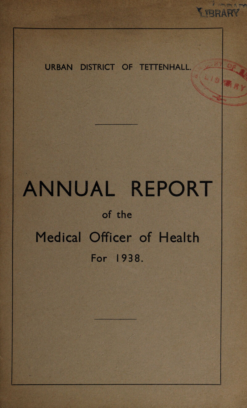 ANNUAL REPORT of the Medical Officer of Health For 1938.