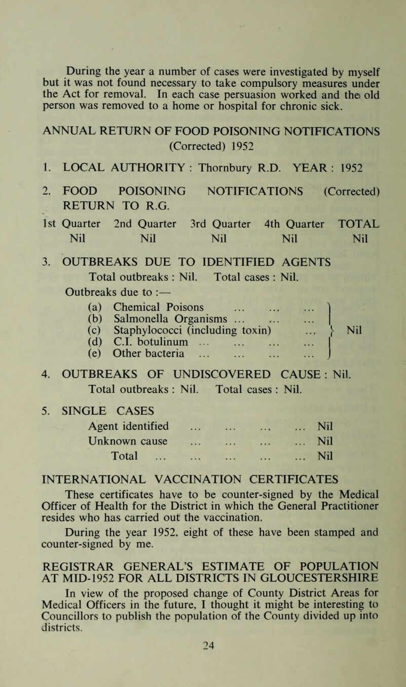 Chairman : J. H. COOKE, Esq., J.P. Vice-Chairman : R. E. ILES, Esq., C.C. Solicitor and Clerk of the Council : C. Allen E. Allen W. S. Armstrong H. Booth L. W. Bosisto A. W. Boyt Rev. W. F. Burlton J. Chadwick G. H. Chamberlayne S. F. Daldry Mrs. P. M. Davidson . L. JUDD. Esq., D. Councillors : W. Fowler Mrs. M. Haddrell J. J. Hardwick J. H. Harford J. M. Kennard A. E. Kibbey J. W. Lee F. W. Lewis, C.C. Mrs. W. M. Pearce Rev. W. A. Peel F. W. Perry '.A. E. H. Phillips W. N. Scott J. Spratt, J.P, H. R. Stephens, C.C. R. C. B. Stride J. W. Thompson Mrs. W. L. Ward J. Whelpton H. W. Whittern D. J. Winstone H. M. Williams Public Health Department Staff: Medical Officer of Health : W. J. Douglas Cooper, M.B., B.Ch., B.A.O., D.P.H. Chief Sanitary Inspector and Surveyor : R. Huntington, M.R.S.I., M.S.l.A. Deputy Chief Sanitary Inspector : H. Pearson, M.S.I.A.. A.M.I.S.E., A.R.I.P.H. & H. Additional Sanitary Inspector : A. Denman, M.S.l.A., A.R.San.I., until 31 5/52 Additional Sanitary Inspector : L. F. P. Warren, M.S.l.A., from 31/3/52 Additional Sanitary Inspector : O. B. Downing, Cert.S.I.B., 1st L.C.G., from 1/7/52 Assistant Building Surveyor : J. D. Turner, Aff.I.Mun.E., A.R.San.I. Assistant to Surveyor & Sanitary Inspector : O. B. Downing, until 30/6/52 J. T. Ovens, from 1/5/52 Rodent Officer : R. W. Morris. Senior Clerk : Mrs. I. Cooper, until 30/5 52 J. W. A. Moss, from 3/6/52 Junior Clerk : Miss I. R. Shepherd