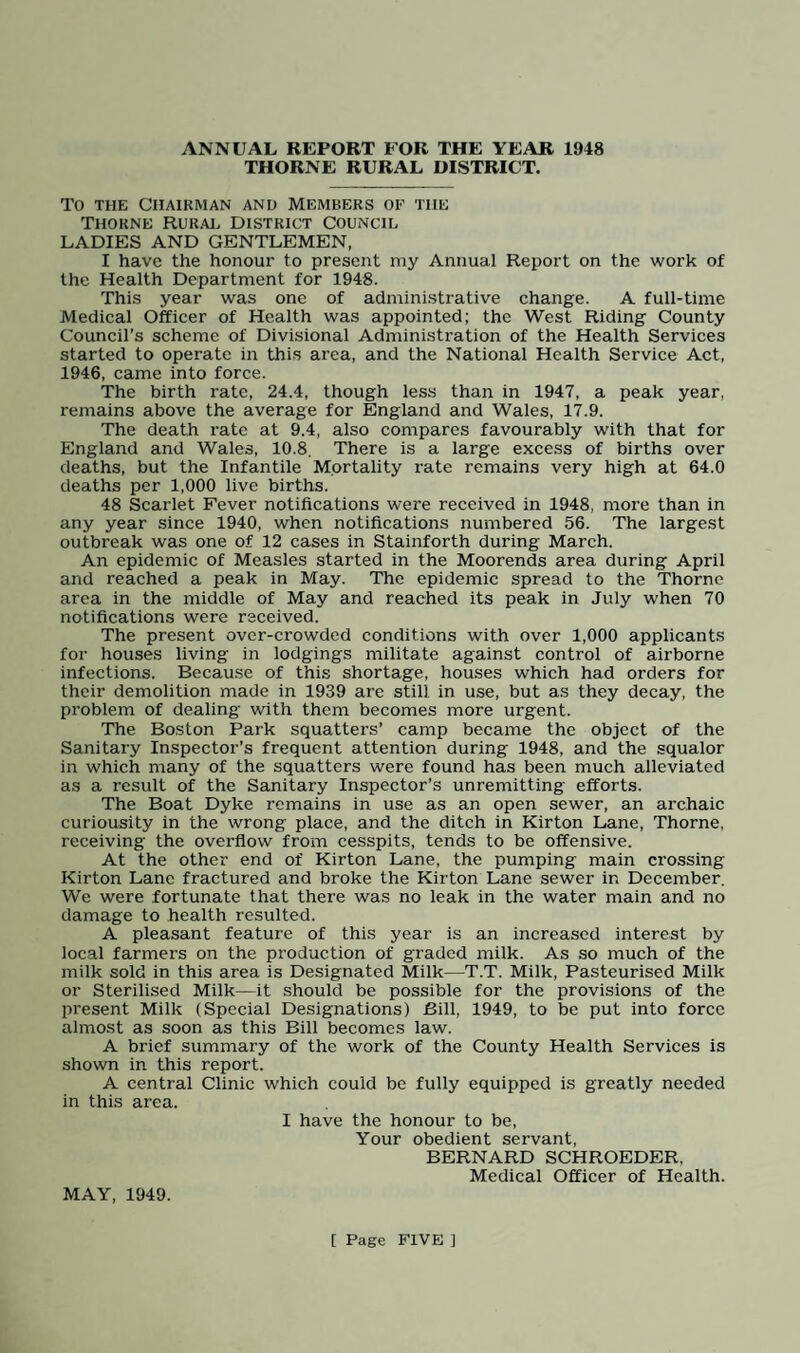 Registrar-Genera! for 11)48 CAUSES OF DEATH M. F. Total Deaths from all causes 138 ... 150 . .. 288 Cerebro Spinal Fever 1 0 . 1 Whooping Cough 1 1 , 2 Tuberculosis of respiratory system 6 8 . 14 Tuberculosis, other forms 1 3 . 4 Syphilitic disease 2 0 . 2 Cancer of Buccal Cavity, Oesophagus Uterus and 0 3 . O . O Cancer of Stomach and Duodenum 5 4 . 9 Cancer of Breast 0 8 . 8 Cancer of all other sites 9 15 . 24 Diabetes 0 1 . 1 Intra-cranial vascular lesions 11 16 . 27 Heart diseases ... . 33 33 . 66 Other diseases of circulatory system 4 3 . 7 Bronchitis 13 10 . 23 Pneumonia 13 6 . 19 Other respiratory diseases 4 2 .. 6 Ulcer of Stomach or Duodenum 1 0 .. 1 Diarrhoea under 2 years 2 5 .. 7 Other digestive diseases 2 5 .. 7 Nephritis 4 4 .. 8 Other maternal causes 0 1 .. . 1 Premature Births 4 9 .. 13 Congenital malformations, birth injuries infantile disease 3 4 .. 7 Suicide 4 0 .. 4 Road Traffic accidents 1 0 .. 1 Other violent causes 5 5 .. 10 All other causes 9 4 .. 13
