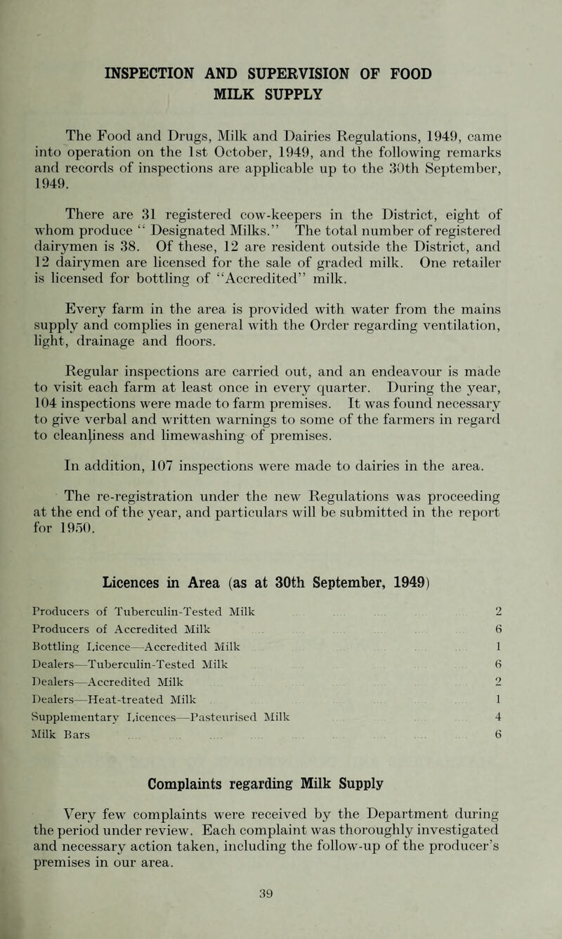 SHOPS ACT, 1934 A survey of shops in the area was carried out during the year, and for that purpose 600 inspections were made. Shops coming within the scope of the Factories Act have been included in the following list, but the record of inspections is included under Factories. PARTICULARS OF SHOPS VISITED Grocery and Mixed Businesses 51 Bakers and Confectioners 27 Sweets, Tobacco, Newsagents 30 Drapers and Fancy Goods 22 Ladies’ and Gent’s Hairdressers 20 Outfitters and Milliners 23 Fried Fish Shops 14 Butchers 19 Boot and Shoe Repairers and Retailers 19 Greengrocers, Fishmongers and Florists 17 Chemists 12 F.lectric, radio, gramophone and cycle dealers 10 Hardware 11 Off Licence Shops 6 China, Antiques, etc. 2 Plumbers and Painters 3 Furnishers 3 Pet Stores 3 Opticians 3 Dry Cleaners 3 Watchmakers, etc. 3 Photographic Studios 3 .Second-hand Dealers 2 311 OFFICES PUBLIC HEALTH ACT, 1936 Offices in the area are, for the most part, of a modern character and mostly comply with the requirements of the Act. They were all inspected during the year. 30
