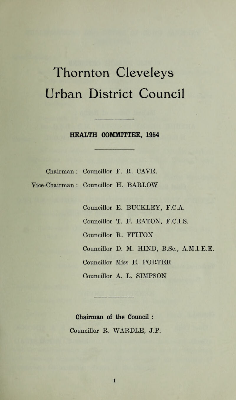 PUBLIC HEALTH OFFICERS Medical Officer of Health : ARTHUR HENRY PENISTAN, M.B., B.S.(Lond.), M.R.C.S.(Eng.), L.R.C.P.(Lond.), F.Soc.M.O.H. Chief Sanitary Inspector and Cleansing Officer : ARTHUR EDWARD BARNES, M.R.S.I., M.S.I.A., A.M.I.P.C. (Certified Meat and Pood Inspector) Technical : STAFF Temporary Technical Assistant: KENNETH E. EMERY Clerical : Chief Clerk . Miss S. A. SIMCOCK Clerk Miss T. P. HALSTEAD