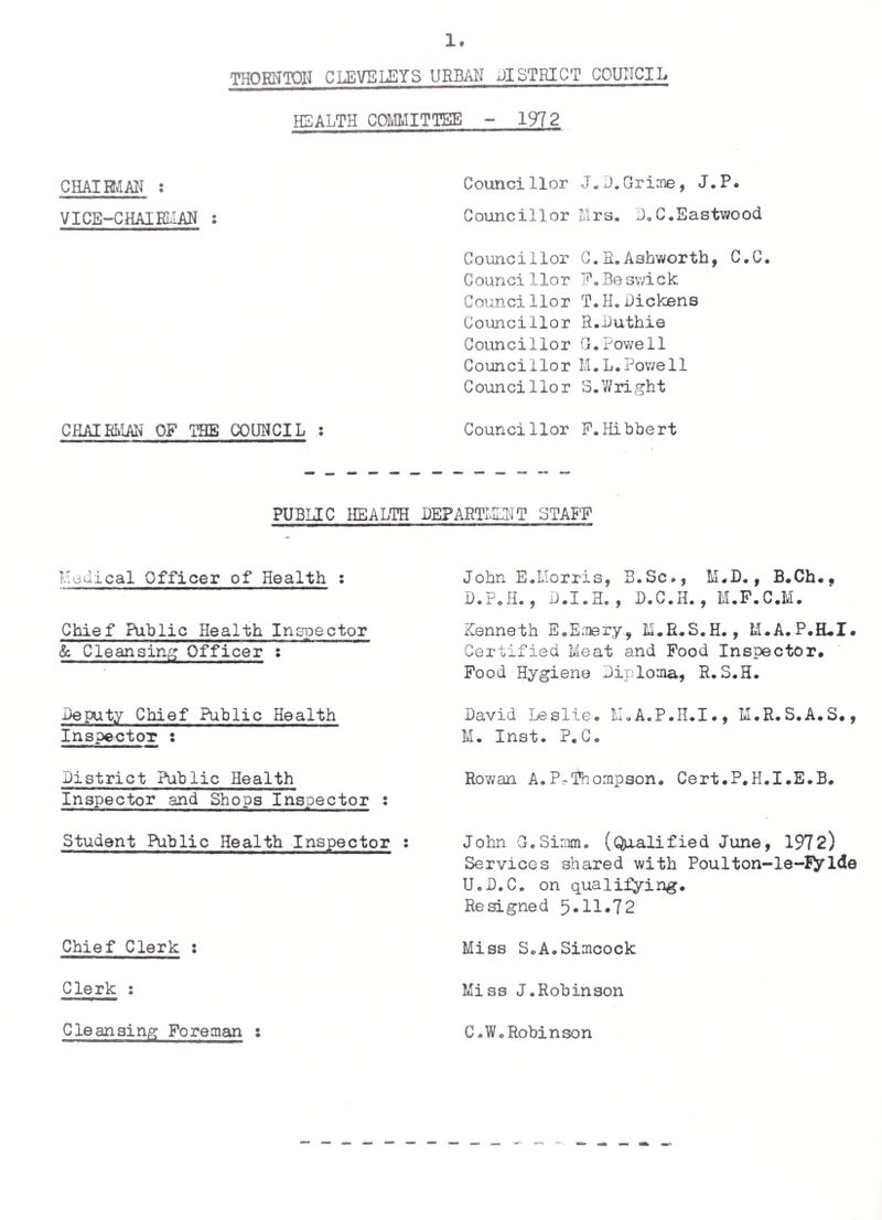 5. STATISTICAL SUMMABY Area in statute acres ... 3,355 Population (1964 Census) .. 22,020 Population (Estimated mid-1972) . 27,060 Density of Population per acre ... 8.0 Estimated number of inhabited houses (Dec. 1972) .. 10,730 Average number of persons per house . 2*5 Rateable Value . £1,516,362 Sum represented by a Penny Rate . £15,055 Live Births..... 291 Live Birth Rate per 1,000 Population (adjusted) . 13*7 Still Births. 4 Still Birth Rate per 1,000 live and still births.. 14 Total live and still births. 295 Total Deaths. 463 Death Rate per 1,000 Population (adjusted) ...... 11.8 Infant Deaths (under 1 year) . 5 Infant Mortality rate per 1*000 live births (total) . 17 Infant Mortality rate per 1,000 live births (legitimate) .. 14 Infant Mortality rate per 1,000 live births (illegitimate) ...... 67 Neo-Natal Mortality rate per 1,000 live births (first 4 weeks) •• 14 Early Neo-Natal mortality rate per 1,000 live births. 14 Respiratory Tuberculosis Rate per 1,000 Population . O.O37 Cancer Death Rate (Malignant Neoplasm) ...... 2.36 Influenza Death Rate . 0.18 Pneumonia (all forms) Death Rate ••••••.. 0.41 Other Respiratory diseases(all forms, incl.bronchitis, asthma, emphysema) . O.96