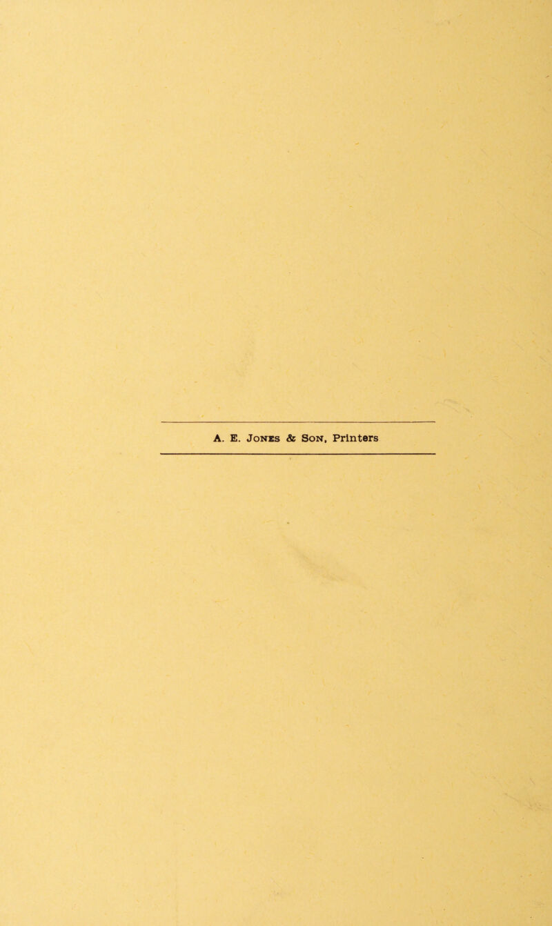 A. E. Jones & Son, Printers