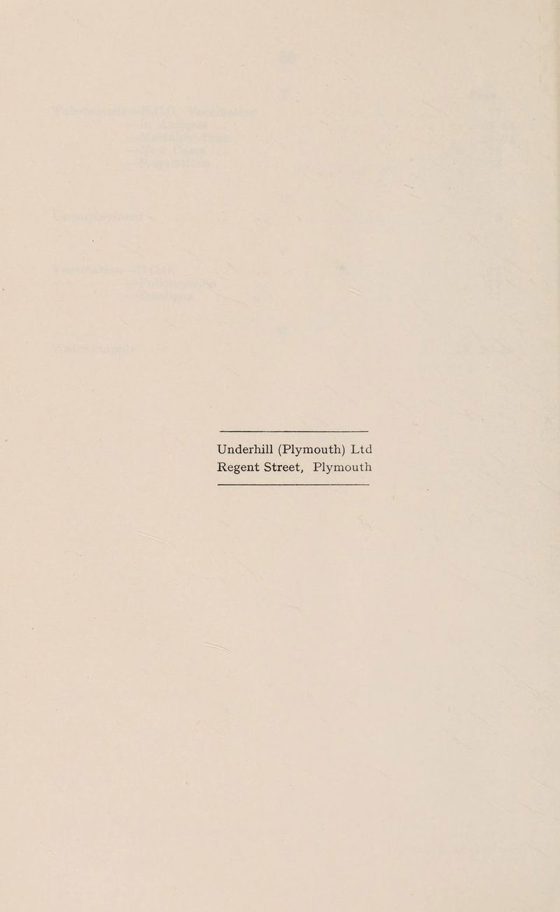 Underhill (Plymouth) Ltd Regent Street, Plymouth