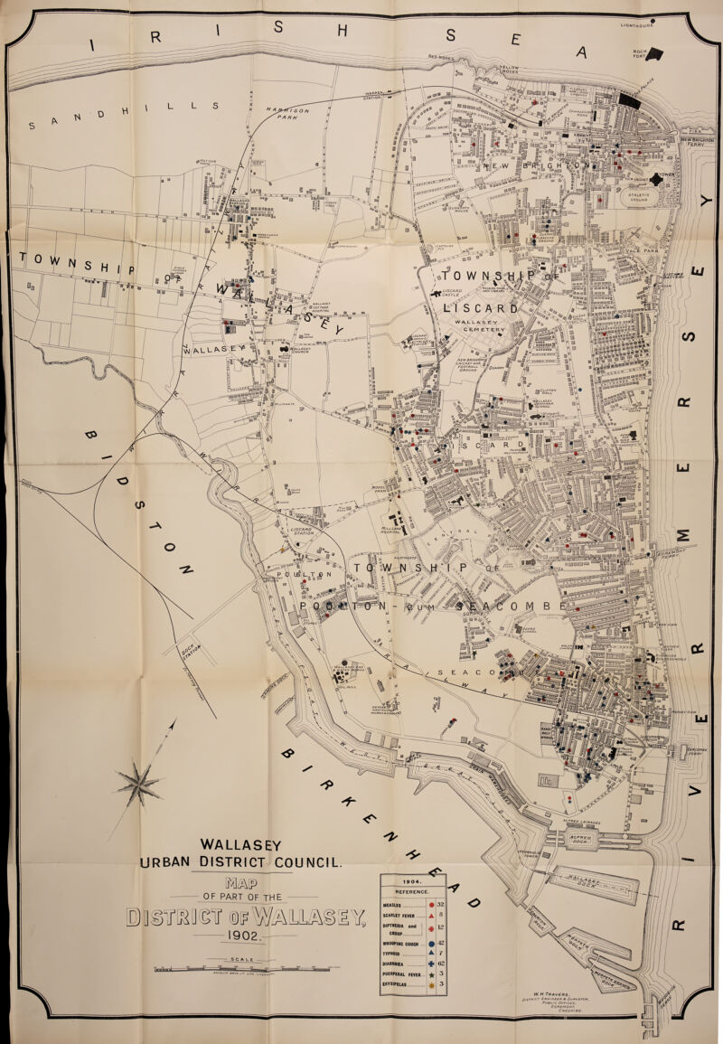 H lighth o use. ROCK FORTi m I ple/|!sUrV: i! j;_G R N o s station]! Convalesce Home -RTGftTON ^ golf club ^ HOOSE^f. IwATCHlHC I AAAC£ OLVNEUX DR UDWORTH HOUSE 'PLEASURE ) ground ^PRESBYTERIAN ^ CHURCH ^®BJaof girls’ •Summer ^.CAfYJF OWN S'^l ^ ^ RE^OJ^G ROOM <, O. - /% 4/?£> X. ANO UBRARY ^ L/SCARD CASTLE X>'. AND LIBRARY ^ WEPT**°PEM*6 «*\ fl0E3E3Ni [aBaaaiBl'Jl »V/JZ.i.AS£/ ^corrAGf HOSPITAL >3Jg£i Uaaooa Discard WttMPrw ct Electric/} Xstat/on ElJlaund VALLASEY Church TRAMWAY] OFFICE' OLD •CHURC't TO WE! ' HEW BRIGHTON^ /cricket an\ k FOOTBALL Ground a Quarry WALLASEY , Gram mar I School IlLLTH WAITE L/SCARDm HOUSE stMAP^s ■ \Q CHURCH^ rAT/QR aT HOMlA FOR AGED WESLEYAN mm CHAPEL 'memorial Church (UNITARIAN ) 10DEL\ FARM HEATH \Bank lUBlLE* Hospn Mill Bank RjllLane hospital LISCARD STATION ■EP<*V & /Pool rQ/ Inn • JOHNS' : NNY CONGREGATION&tZ Chapel m ZOARD CHOOL OIL MILL re rushXY V uA , DESTRUCTOR^*, WORKSASTASLESO '*f«Urlw, c»0u/ids :ombl ynoN VPaulsS Church Sr Paul’s Vatjonal >cH&bLs WALLASEY URBAN DISTRICT COUNCIL OF PART OF THE r^'nf’ rn>re \V\//a' MEASLES SCARLET FEVER DIPTHERIA and CROUP.. DIARRHOEA ROCKLirr BROS.L' puerperal fever ERYSIPELAS. W H Travers, District Engineer & Surveyor Public Offices, Egremont, Cheshire .