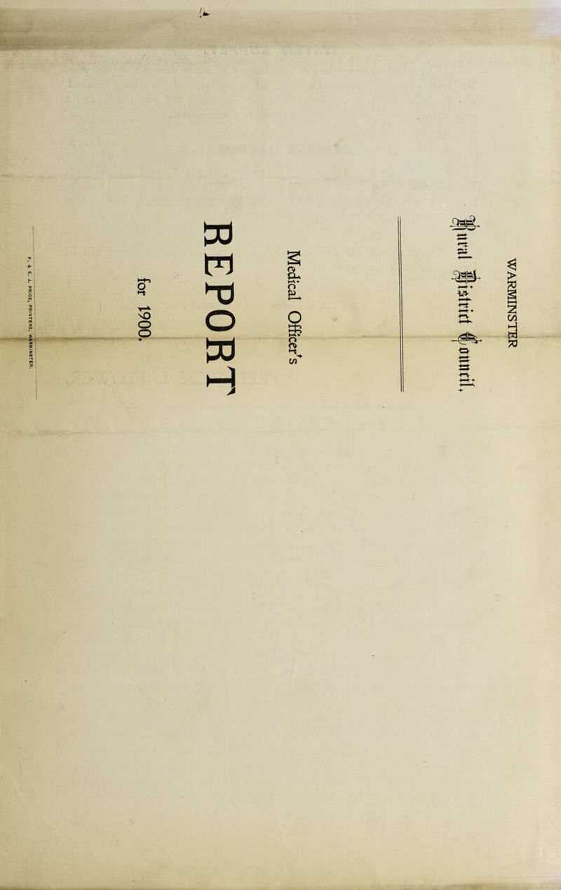 PRICE, PRINTERS, WARMINSTER. ! WARMINSTER