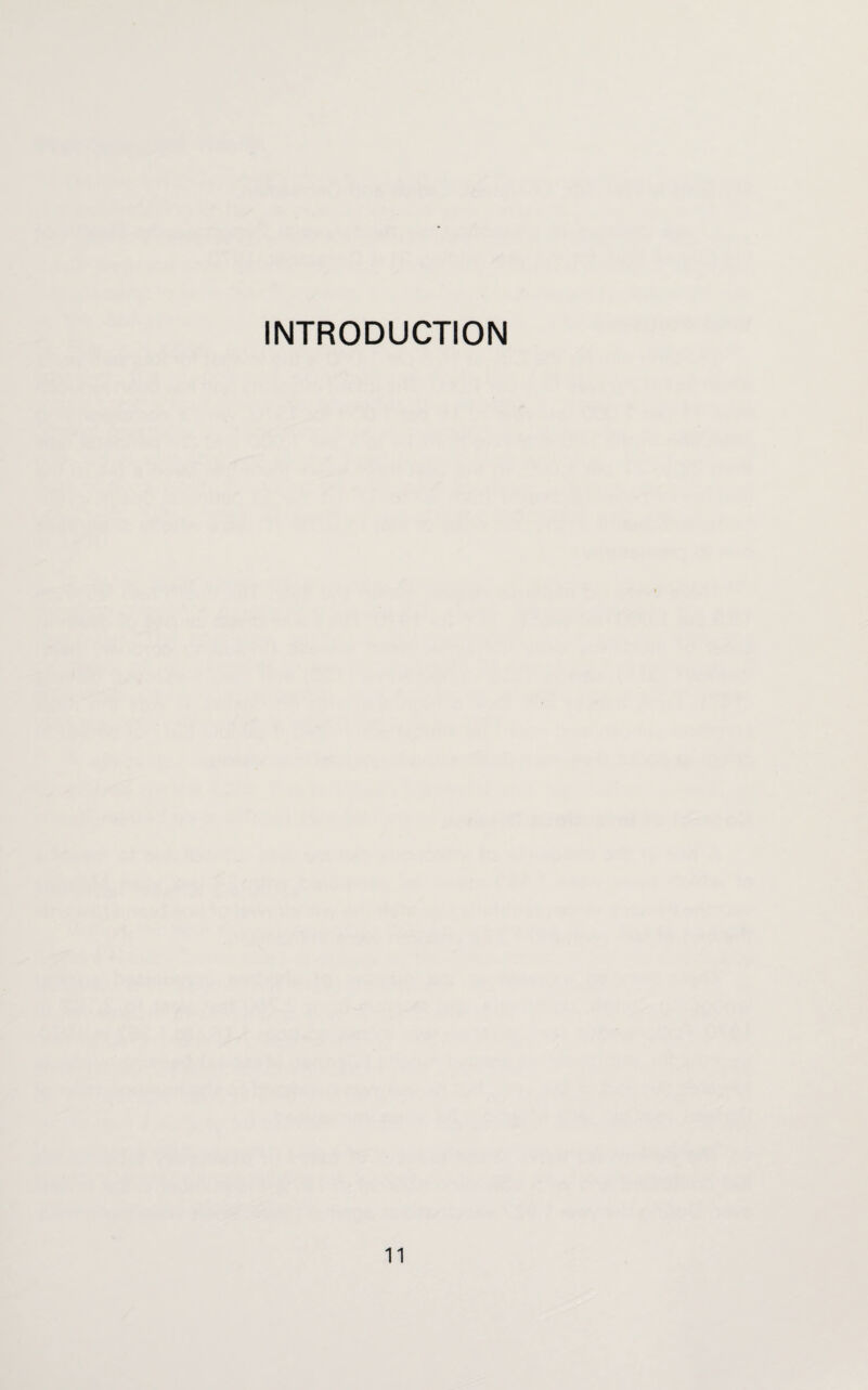 INTRODUCTION