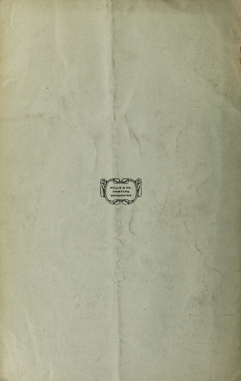 WILLIS & CO. PRINTERS. CHICHESTER