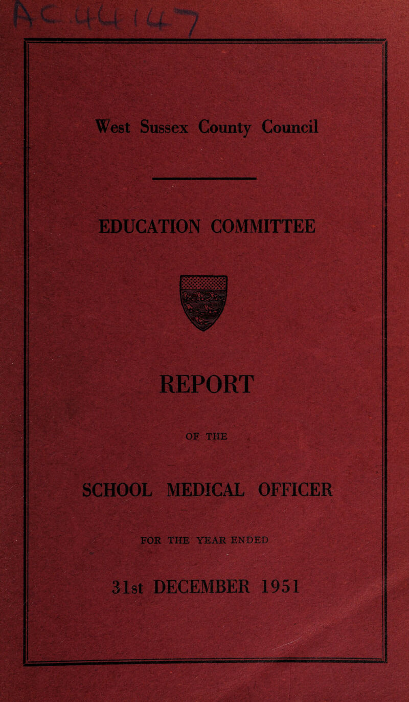 Council EDUCATION COMMITTEE OF THE SCHOOL MEDICAL OFFICER