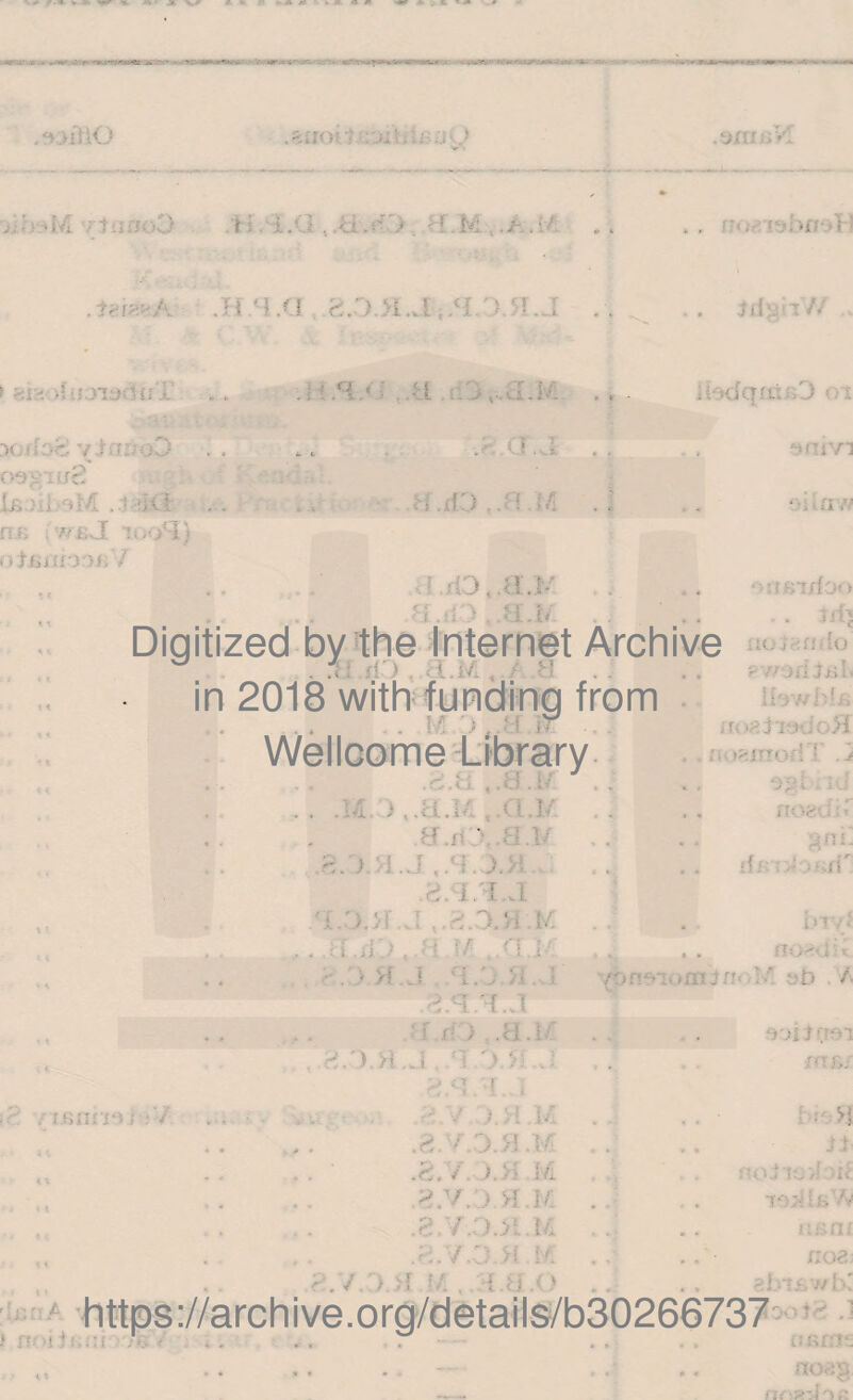 .a.WHO .axiiiiVf d: ■ i/, ; t:7oO H .• !.<.< , Ai . A >, -1.M t . . r;< A. .Ti 4/.] 51. J irfsiiW >i:v>tAaiad{;T K;tf3c YiiTUoD >9£Uf8 Ifijil 77 .-1 All IB «fij[ Is>04} jiismooi/7 .H.H.a: . -1.1. i/. .3.0.4 dqmisC ► £' 5' am vi • ■ ■ ■. a a.rD,.aj/ .. a.fO.a.iv: .. Digitized by the Internet Archive in 2018 with funding from j.r ■ , <.j Wellcome Library .3.8 ,.8.1.- y . , .17.3 t.a.M ,.(1.1/ tf./O. M.V .331 I. J 4.D.H.J (za.H;K . . :i .ii \ H f/. d.j ammfoo * trfj ao j-:n;io ? ••• > i J J i;l I IlawIMa as >aiiedoH . noamod ! .j I : noadiT 8nl; rffndoBiT br/J Jj ./ , ' i ir .a.l.i , . . Hti-ja * tf.J L. . ; /oneiomin* »b / ■f.d> a.!/ 2.')>1.J '1.3.>: . ;* f? i > a ■ , mr,/ rijniiai ; / .2.V ). H ,M .3 /.o.b.m .3.7. i.a M 3.V.DH.M .2 >i a. r . 7, / ! 7 , : tj .< ? r .> >i A , -t.ij .< > . , 8b*l£wtx https://archive.org/details/b30266737 < ■ .. .. r . . a Mitt nnan • V] n no Jiod tl •rad !fc 7v usnf noe.: a bus w lx