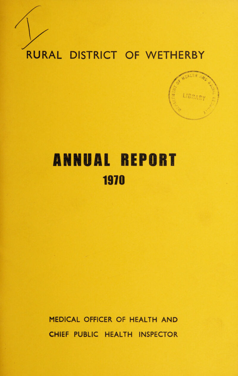 ANNUAL REPORT 1810 MEDICAL OFFICER OF HEALTH AND v ti-jn