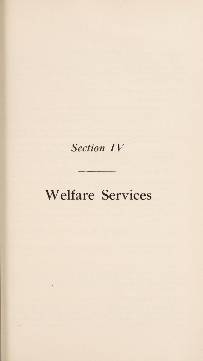 Welfare Services