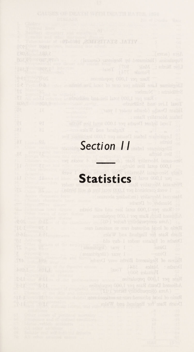 Sect/ on 11 Statistics