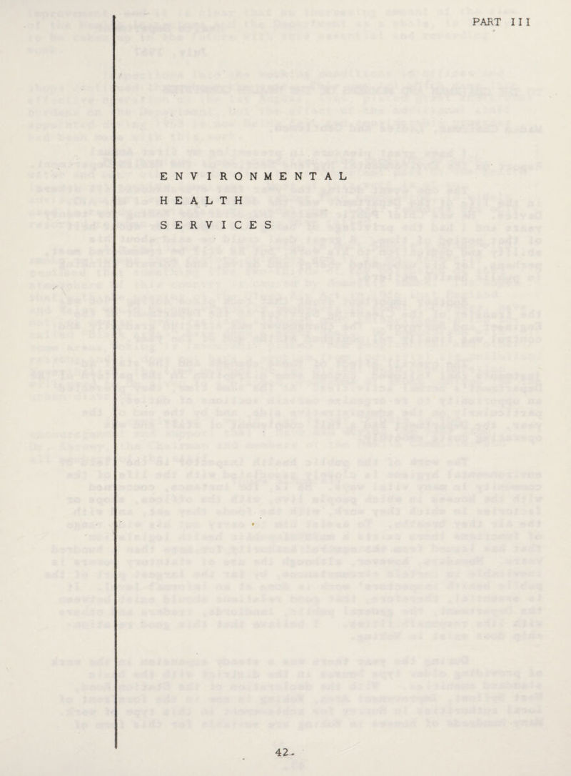 PART III ENV IRONMENTAL HEALTH SERVICES 42-