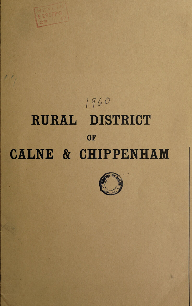 RURAL DISTRICT OF CALNE & CHIPPENHAM