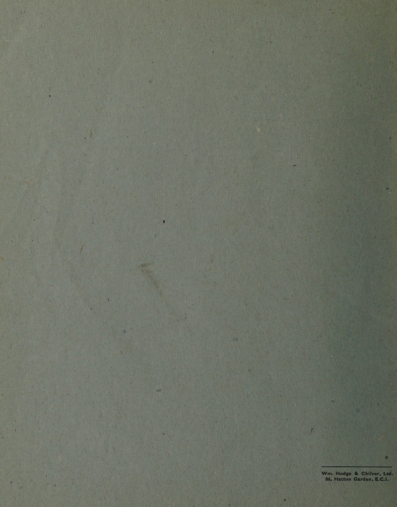 Wm. Hodge & Chilver, Ltd. 86, Hatton Garden, E.C.I.