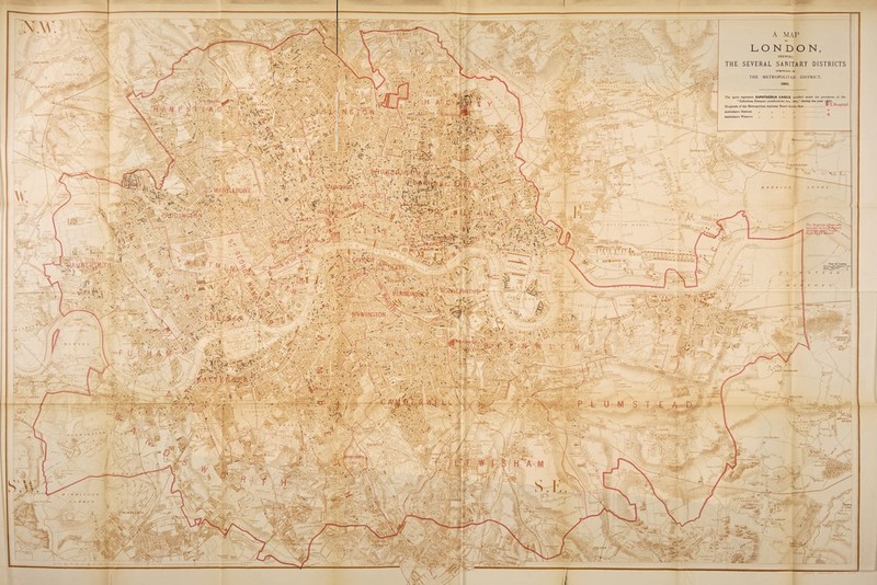 WANS TEAD 'tucHUrx^ LONDON ?t&TONE SHEWING SEVERAL SANITARY DISTRICTS hImpsteao COMPRISED IN LOW f I] ^ JjPPE R^' THE METROPOLITAN DISTRICT, ILFORO . ■ ' !- .. ■ M :'.v The spots represent DIPHTHERIA CASES notified under the provisions of the “Infectious Diseases (notification) Act, 1889.” during the year iSBo. Hospitals of the Metropolitan Asylums Board shown thus.‘<4 ' ^ Ambulance Stations „ „ „ „ ... + Ambulance Wharves ,, ,, „ . ' C '' > f \ SOW' S' t E< A J Y c-Titon i <r B R R Y hi*mxm BARKING RIP PLE SIDE 0,<R'.g£U‘T fr W WE-^T HAM .'abbey Pi ftlSTOW 'V BROMCEY ’ T’Ae Hospital*Ships ate moored at Lord*Beach, 13 miles -down riven, from North Wharf > 38 'Abbe vwpoo NtKVINGTON C ft . i*r •; .. }f ■ '(V\\ EAST WICKHAM TT \ M^RTiARf '^$.VHospiiaf EAST sftttN WELLINC IJftpejasi BEXLEY HEATH ELTHAM /J ft \rf\iff D^LW'fCH HILL 'ANBSWOATH A&i'V a%nu CHRISTIANS! T E i.FOjW % UPPER, Tooting MMC STP^atmaai . '™WK / <• sy biftNalatff anDS1 {north CRAY! NOTING SOUTHEND •V^W I M BT £Q6 N rouND r'Kfi*C£ SIDCUP TREAT*' * « U; .StRjfATHAM P'LAi stow I/JL