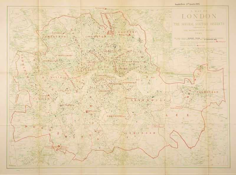 H A C K N £ E. Hosp itaJ .• N W.Hosprta! S 111* K’G T SH’OtftD ITCH MARYLEBONE PADDINGTON h'Au^\&Srn\5^ M ;-L€ :-E-N D, JAMES; STSAVIOUR OLAVE I NORTH WHARF SOflTM WHARF ROTHERHITHE l TBERMpNDSBrM; NEWINGTON iV. Hospital. S.E.Hospital Site of Brook Hospital' ICKHAM L^.Vy: Hospital CAWBERWElL 'XSite of I l/vJPark Hospital fANOSWOciTM' Hospital N.E Hospital Scarlet fever Z1- Quarter 18.H5. 1 ■ fc X T IX \ w ^ _/ \ 1 \ SCARLET FEVER 2rd QUARTER 1835. \E.Ht . -35-* r* 1 •• .. . . • s V Vi,. ill JstI&eo^w' 77** v V: ... . .. \ • / *r*\ • •• 1 EAbi T. > \ -• •••• -5? Site cf Perron e-it Fountain Fo u n tai n i ta! T7^t y<>v V v * / . * ■ - V»V • •* / SND^, vw > ’ 1 -A ** V.'- ^ 1* |T% V SS j/r/SyjftM -JT 1 *y[f / ■’S* 4 O’Jfo .. <5 \ V* 7-s..\ ''' **■*■»- T ,