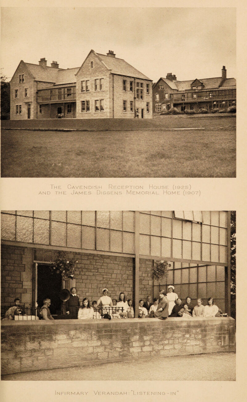 r«»:» The Cavendish Reception House (1925) and the James Diggens Memorial Home (1907) Infirmary Verandah •. Listening - 1 n