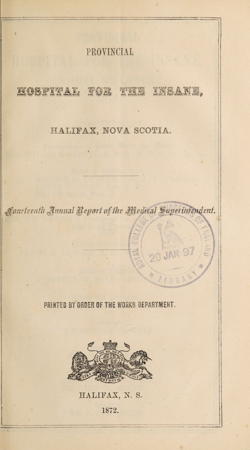 HALIFAX, NOVA SCOTIA. j HALIFAX, X. S. 1872.