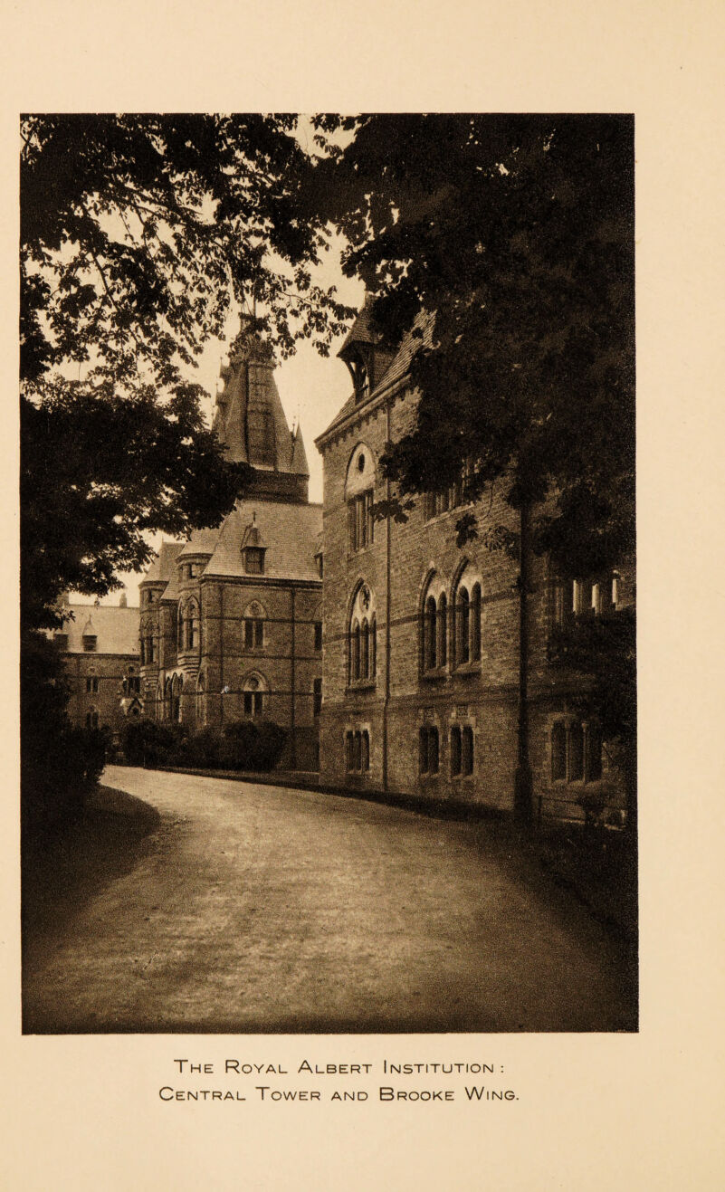 The Royal Albert Institution-. Central Tower and Brooke Wing.