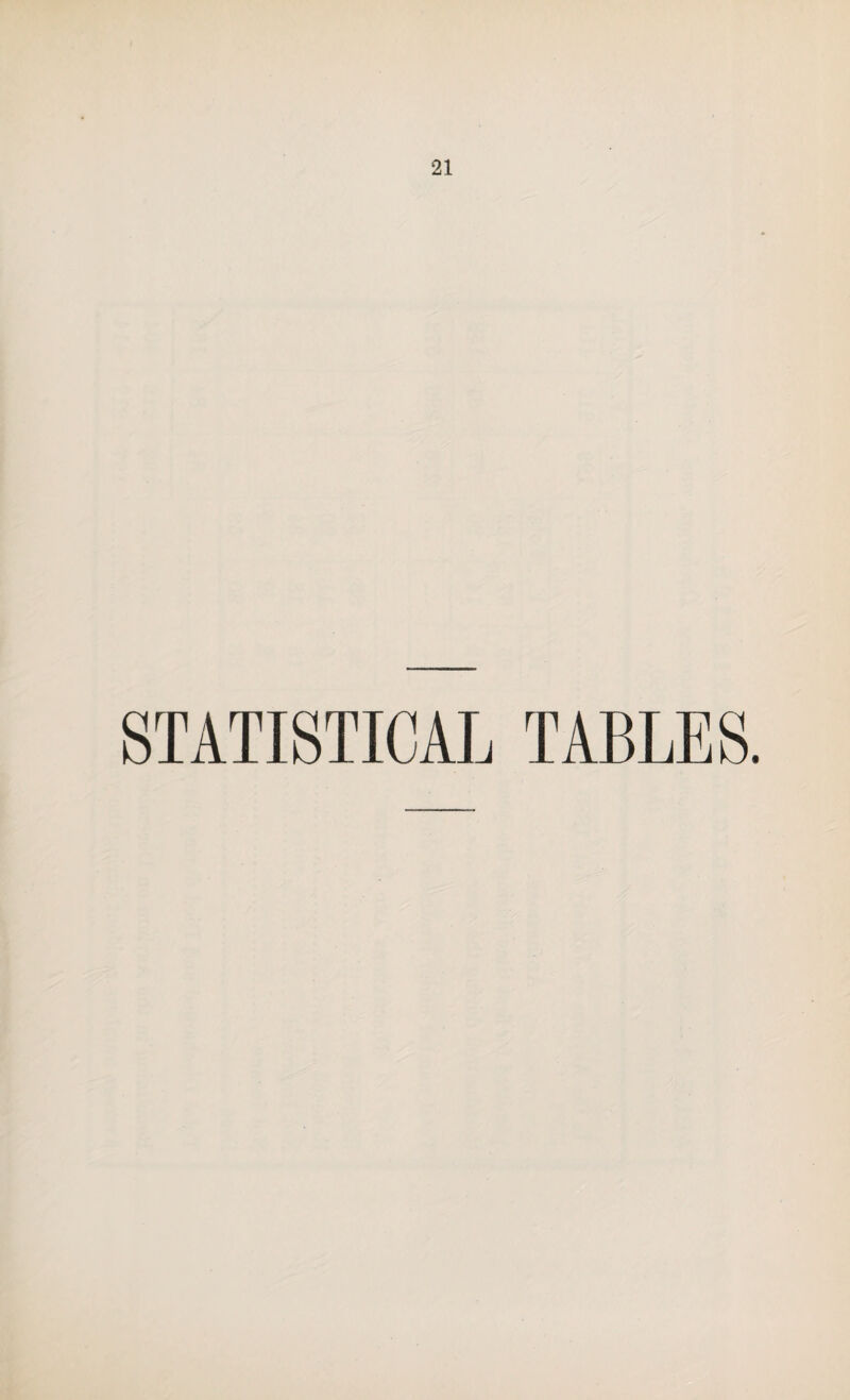 STATISTICAL TABLES.