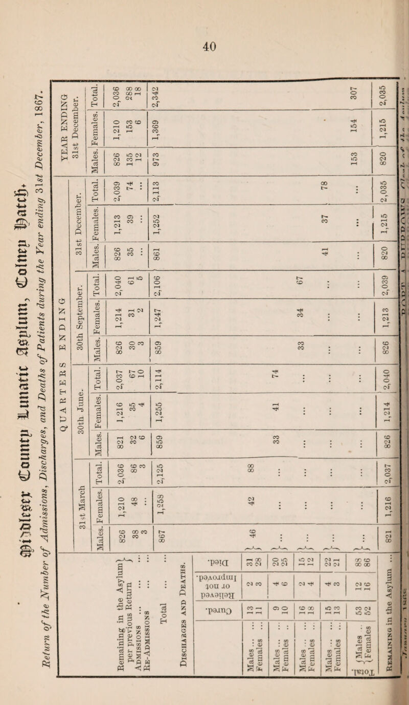 Spiltilcgtjr Couttrp lUmattc assplum, Coltiep ©atclj* £ * Total. 2,035 Total. 74 • 00 05 C/3 eo £ HH & cn « H Pc3 <1 & O’ fH a; rO g P. 05 o 3 o rH O CO t— CO o co • • o o rH • • H CM CM 05 *3 a _ cc 0) *3 rH CO CM CM CO O CO GO 00 CO co 05 CO of co rH CM CO 00 05 p O CO ,p o Jr P a 05 OT a 05 0) 3 a O 00 CM co co co <M CO 00 CO o o* CO 00 CM CO *3 C/3 Q5 a CM CM • • • CM U-t C5 *3 4_) co 00 CM 00 • • • • H cm cf CO of CO CM CM 00 o H 00 a H C W 0 ◄ X W o r»s h a o •paia CO CM CM CM rH rH CM CM 00 00 | •paAOJduij ^0U JO pOAOtpH _ | •paano r-H rH rH rH rH rH IO lO Males. Females ... Males. Females .. Males. Females ... I Males. I Females ... 3 J Males .. (Females < u z M ■f. < 7. S a