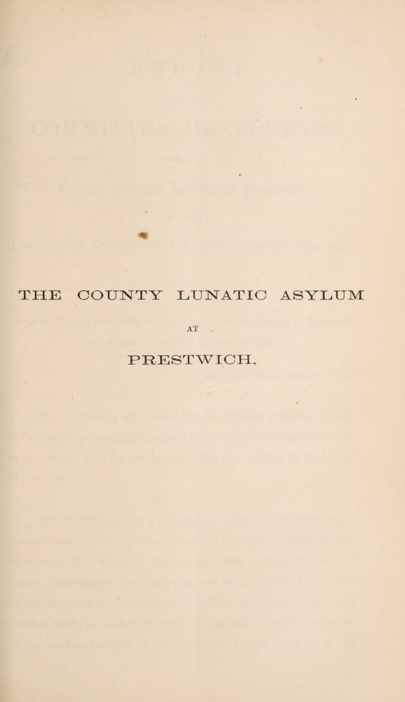 THE COUNTY LUNATIC ASYLUM AT PRESTWICH.