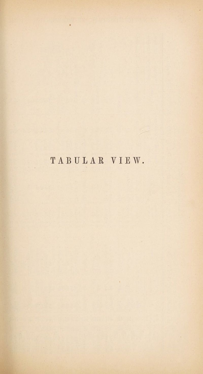 TABULAR VIEW.