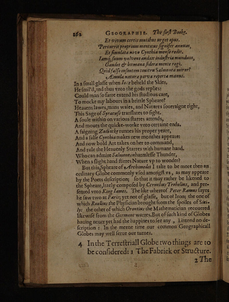 Groorapure. The firft Booke. eAnsula nature parva reperta manus.