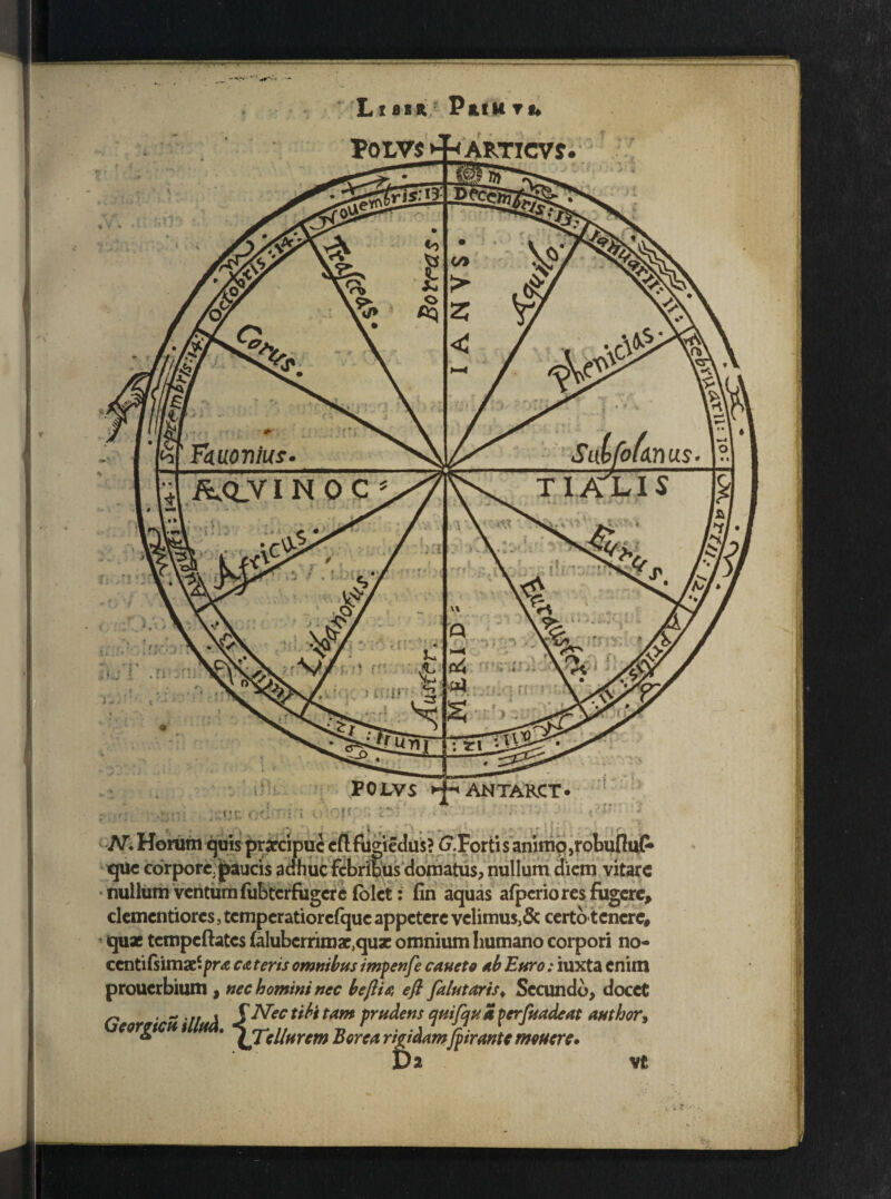 Lias* PaiUT** POLVS ^ANTARCT- POLVS •ili N. Horum quis praecipue cflfugiedus? <jTortisanirno5robufluC* que corpore, paucis adhuc febribus domatus, nullum diem vitare nullum ventum fubterfuger e (olet: fin aquas afperio res fugere, elementiores, tempcratiorcfque appetere velimus,& certo tenere, quae tcmpcftatcs falubcrrimae,quae omnium humano corpori no¬ centi fsimxc./?n€ c<z teris omnibus impenfe caneto ab Euro: iuxta enim prouerbium , nec homini nec be/iia efi falutarts♦ Secundo, docet •-•//i f JVec tibi tam prudens auifau aperfuadeat author, GnrpcH ,M. jjdlHrm BJe4 ri^m$rJu Da vt