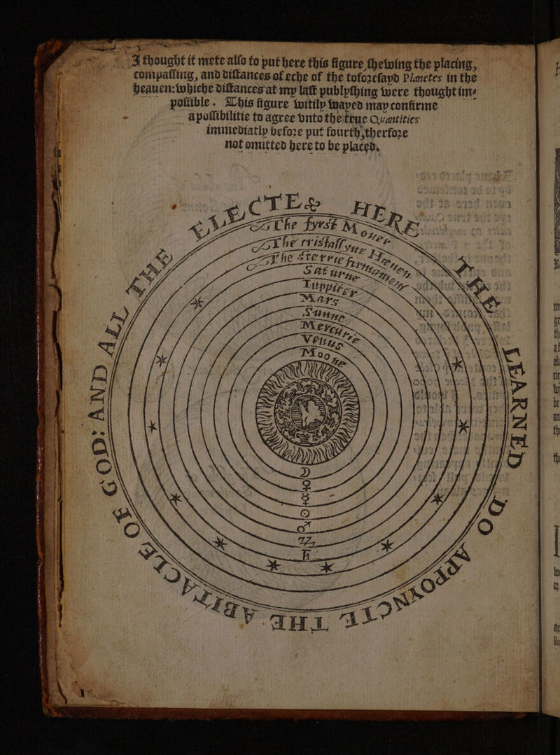 ~ °, Sthought if mete allo fo put here this figure thetotne the place, conipalliing, and diltances of eche of the tofozefapd Paares int the Heauenivbiche ditances'at my lat publpthing were thought ime pottible. his figure witty wapea mapconfirme = apofltbilitie to agree onto theittuc Quantities intmedtatly before put fourth therfore not omitted bere to be placen, ESE i ERR gee tree ee See ee pecans ar mace na ii EN Ae PR ae at wa eB a a 5 Ds eas TI cou a 2 ae on ae asi tie sa ig > ies, LI I ne DP Ane sieeetie OOS Rn Ree Bere <p Se ealar = Sal os