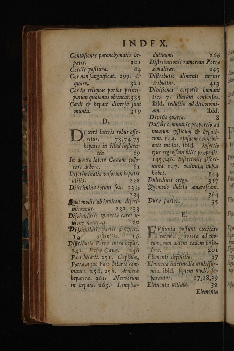 Contufiones parenchymatis be- patis. ICI Cordis pofittura. 64, Cor non [anguificat. 299. €^ quarte 221 Cor in reliquas partes princi- patum quatenus obtineat.3 35 Cordi &amp; bepati diver(a [unt munia. 319 D. 1955 lateris robar affe- PTT. 72374575 bepatis im 3llud influen- tia. 69 In dextro latere Cavam collo- cari. debere, 61 Di[criminatio va[orum bepatis utilis. 232 Di[crimina eorum fex... 233 Quot modis ab invicem dif minentur. 232,233 Di[sinilaris tgoteria caret .u- tione natura 20 Dij mil am ; partis h ü Teo US. Ya/. — diftin Yó 1L dn Pj i. P B8 bepar. 241. e Cai. 2 46 Pori Di p ar. 251. Caplule, Porteatque Poro Dilario com- unis. 256, 259. Arterie bepatice. 261. — INNervorum in bepaté; 263. Lympbe- duciuum, 266 Diftributionis ramorum Porte equalitas. . 248 Diftributio alimenti mervis tribuitur. 413 Divifiones — corporis bumani tres. 7. illarum | confenfus.- ibid. redu&amp;io ad dicbotomi- am. - ibid. D ivifio quarta. 9 Dutisis communis proportio ad meatum cyfticum € bepati- cum. 144. ejm[dem connexi- onis modus. ibid. inertio ejus regrefum bilis prepedit. 145,146. in[ertionis di[cri- mina. 147. valvulas nullas babet. 144. Dulcedinis origo. 357 Quomodo dulcia amare[cant. 364 Dure parlej. 35 Bu ) * Ffluvia | poffunt. excitare 4-corpord praviera «d mio- ];re. ipdisi-Z»j Elementi definitio. | ^ ^37 Elementa tu jtérmtdia multifor- mía. ibid. feptem modis fe- parantur. 27,28,29 Elementa. ultima. 32 Elementa