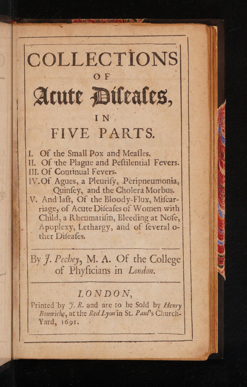 lec heh ica ees eee a ee ee * Sc SRS EL EEE EE II OT MEE ACE IN ERTS EY EBA FAS Nc MTN Bs OLLECT! ¥ V e Of the Small Pox and Meafles. Quit fey, and the Cholera Morbus. “4 Dp tif eh im nares hi a,a Rohe eumathl ly Bleedu i at Nofe, PA PR eres c i af | gen’ £3 popic KV, Lethargy, and f fc veral ther Difeates. riaze, of Acute Difeafesof Women with zy 4 By 7. Pechey, M. be Of the Co ollege of Pagel ns.1in London. Et a RTE Oy 8 LON DON, Br OF nwick 4 at the es Red Lyon in St. Paul’s Chi Nur Che pasimreientetete: tren ject A AS SRC BS EOE F AEN TASER ED EEE AE AED OOPS RELEASE TEE A LA CE LENE EECA ACACIA A LLC ee ana