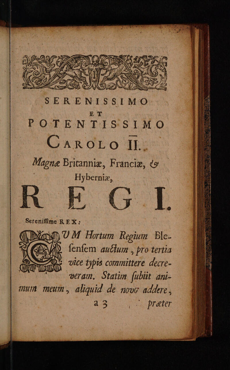 fenfem autlum , pro tertia ps vice typis committere decre- veram. Statum (ubüt ani- um meum, aliquid de nove addere,